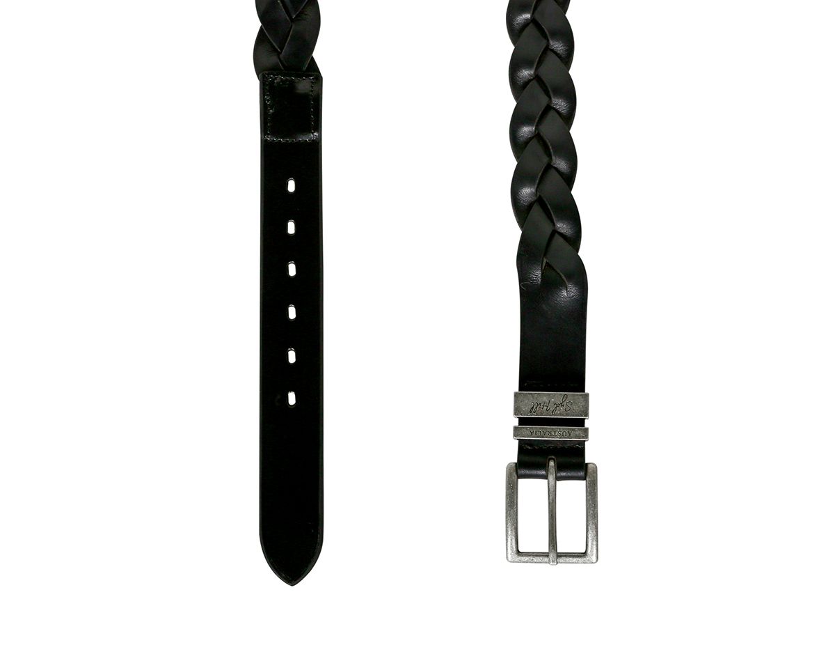 Syd Hill Leather Plaited Belt - Discontinued Model