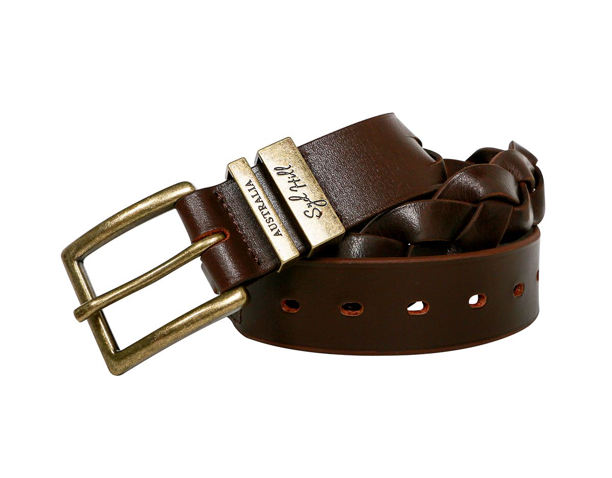 Syd Hill Leather Plaited Belt - Discontinued Model