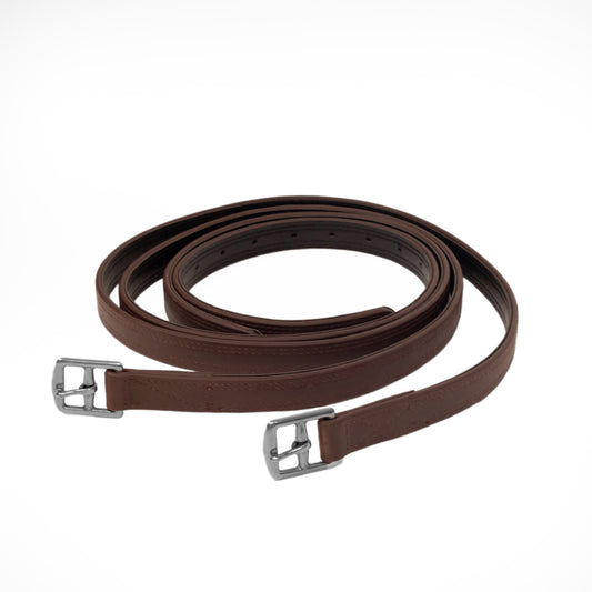 Syd Hill PVC Stitched Stirrup Leathers 150cm - Clearance