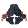 Syd Hill Hawk Polocrosse Stock Saddle, Roughout Leather - SHXP Adjustable Tree and Panels