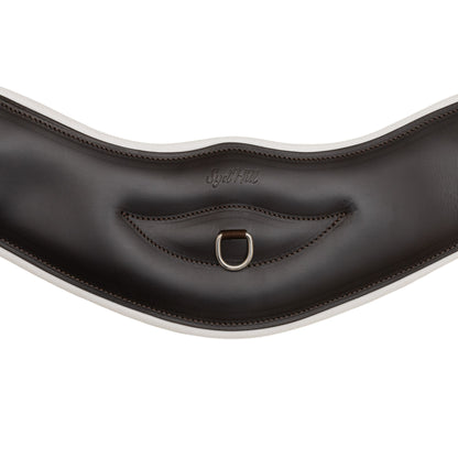 Syd Hill Anatomical Leather Dressage Girth - White Backing