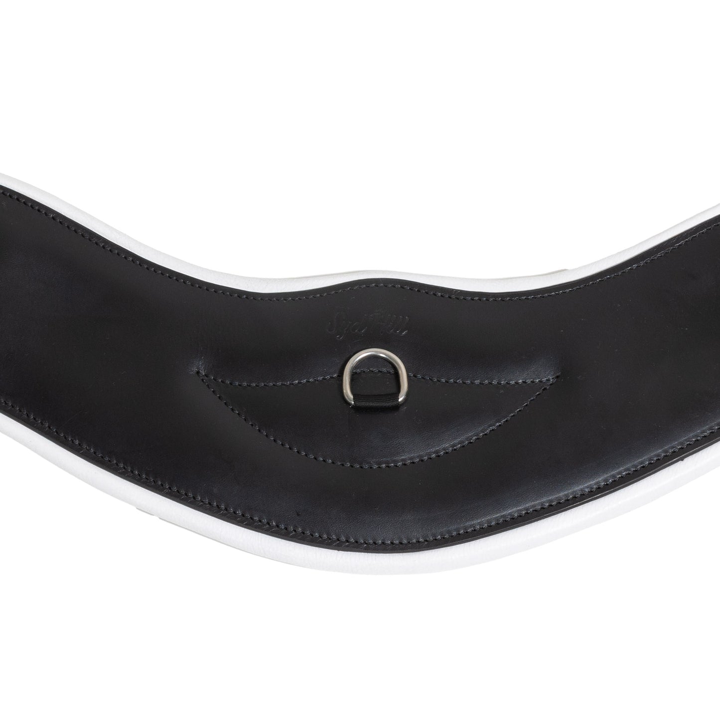 Syd Hill Anatomical Leather Dressage Girth - White Backing
