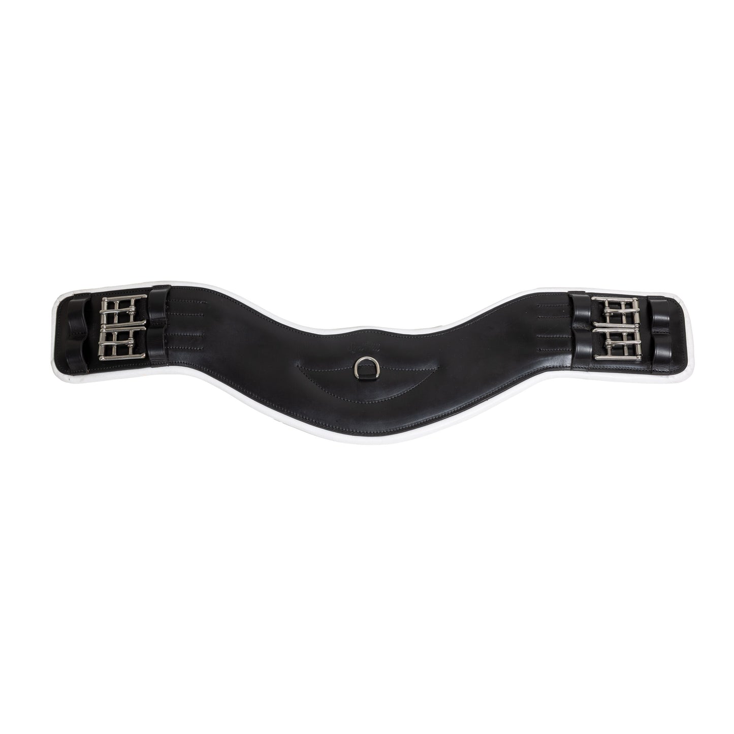 Syd Hill Anatomical Leather Dressage Girth - White Backing