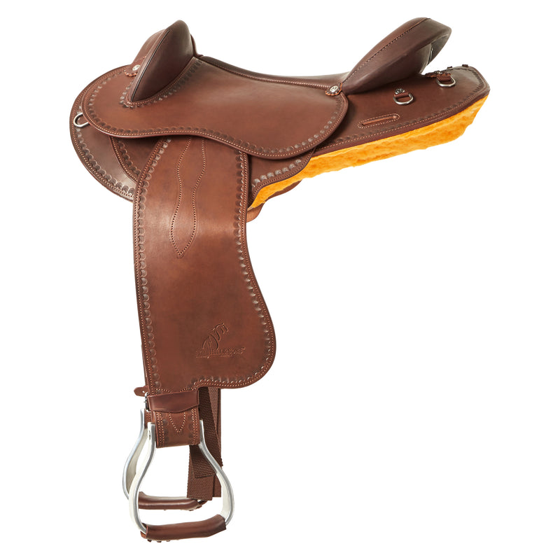 Syd Hill Premium Half Breed Saddle, Leather -  SHX Adjustable Tree